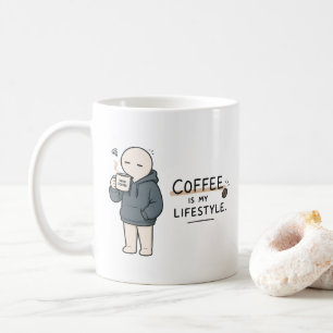 Coffee Is My Lifestyle Funny Coffee Lover Meme Mug