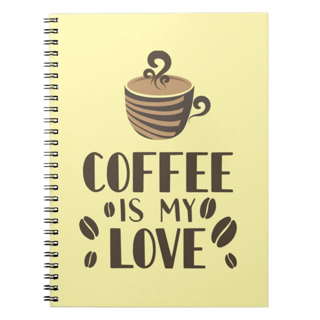 Coffee is my love language notebook (Front)