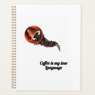 Coffee Is My Love Language Notebook – Cute Coffee  Planner