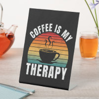 coffee is my therapy caffeine funny coffee lover 