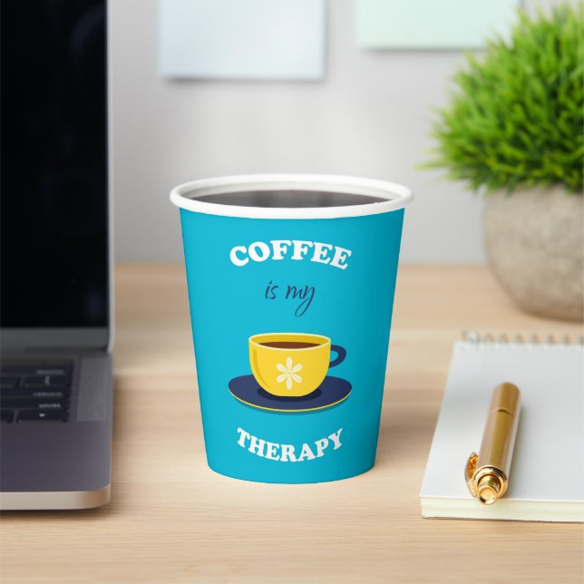 Coffee Is My Therapy Paper Cup (Insitu)