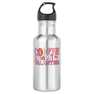 coffee is my valentine (2) 532 ml water bottle