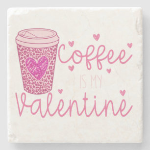 Coffee is my Valentine Tank Top Tote Bag Bandanna Stone Coaster