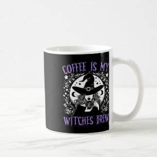 Coffee Is My Witches Brew Retro Halloween Witch Br Mug