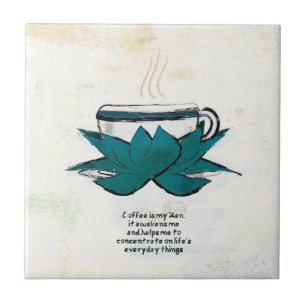 coffee is my zen ceramic tile