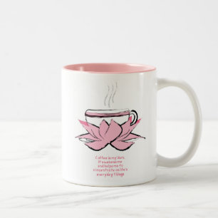 coffee is my zen Two-Tone coffee mug