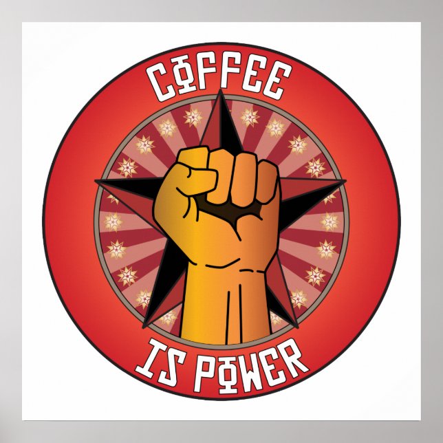 Coffee Is Power Poster (Front)
