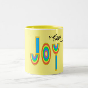 Coffee Joy Two-Tone Coffee Mug
