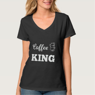 Coffee King Funny Coffee Lover Novelty Graphic T-Shirt