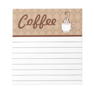 Coffee Kitchen Notepad Shopping List Gift