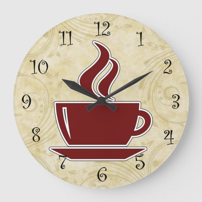 Coffee Kitchen Wall Clocks (Front)