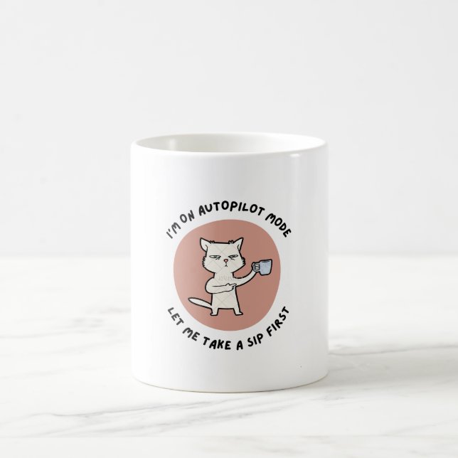 Coffee & Kitten Quote Mug (Center)