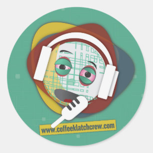 Coffee Klatch Crew Sticker