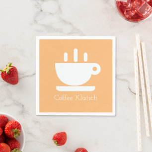 Coffee Klatsch Peach Napkin