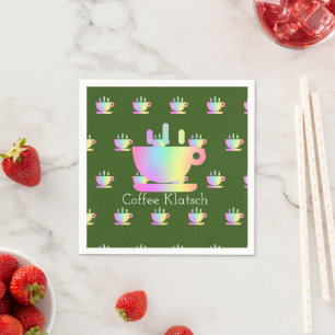Coffee Klatsch Rainbow Napkin