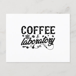 Coffee & Laboratory Lab Tech Chemist Technician Postcard