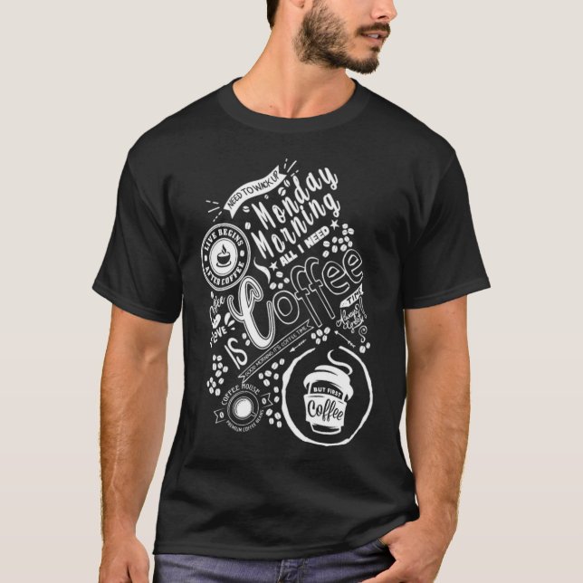 Coffee  labrador mum cool  T-Shirt (Front)
