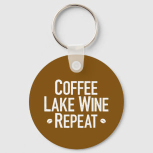 Coffee Lake Wine Repeat Key Ring