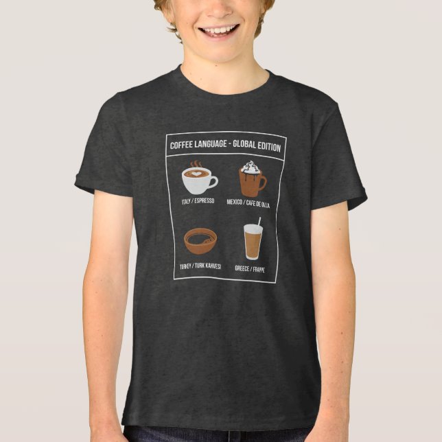 Coffee Language Global Edition Tri-Blend Shirt (Front)
