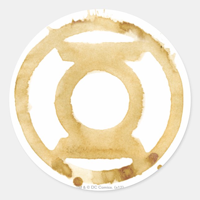 Coffee Lantern Symbol Classic Round Sticker (Front)