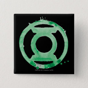 Coffee Lantern Symbol - Green 15 Cm Square Badge