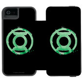 Coffee Lantern Symbol - Green Incipio iPhone Wallet Case (Folio Open)