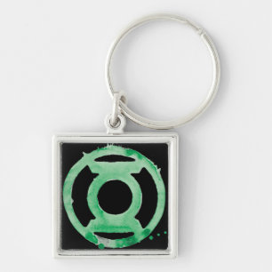 Coffee Lantern Symbol - Green Key Ring