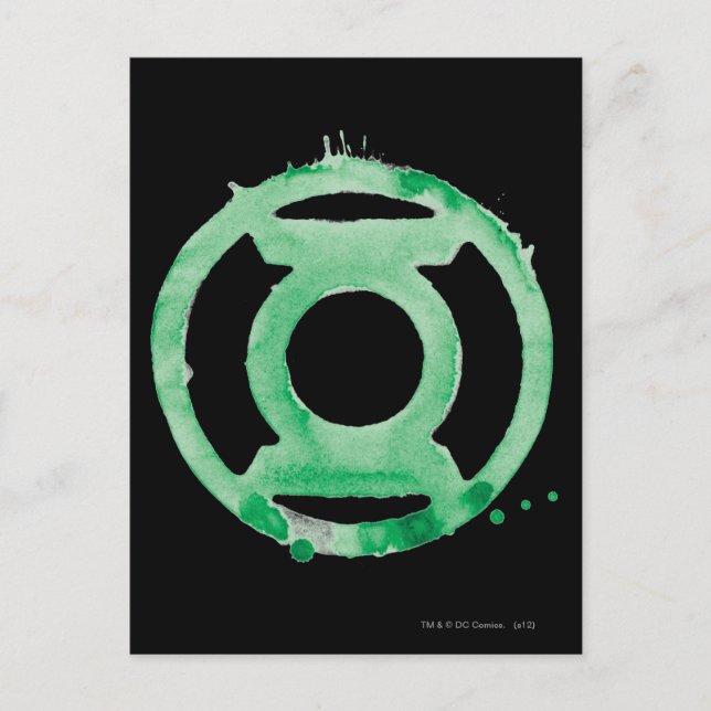 Coffee Lantern Symbol - Green Postcard (Front)