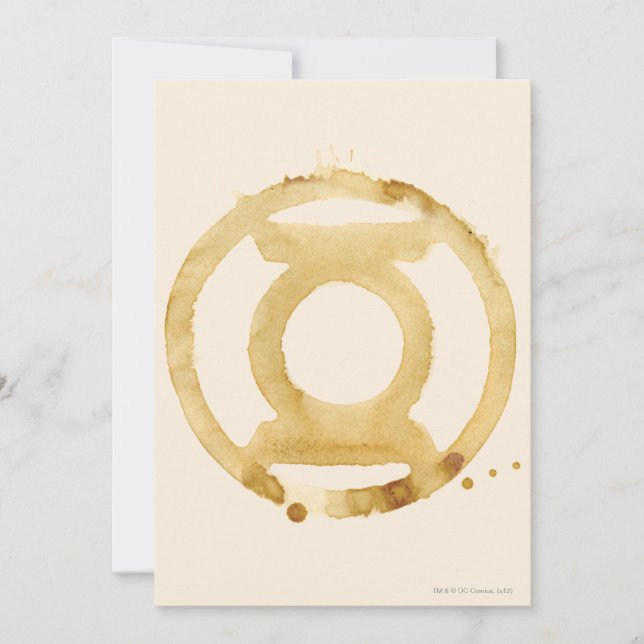 Coffee Lantern Symbol Invitation (Front)