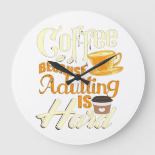 Coffee Large Clock
