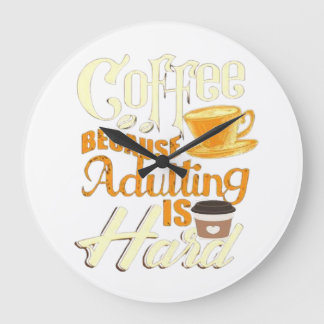 Coffee Large Clock