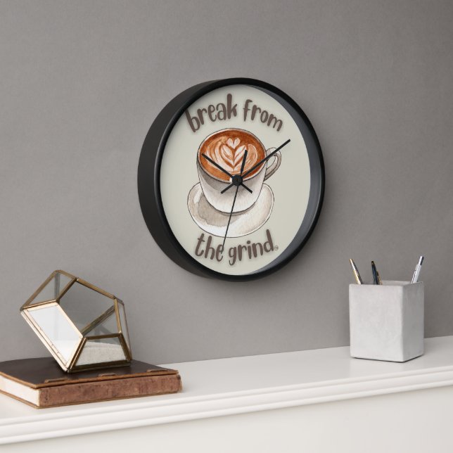 Coffee Latte Clock (Office)