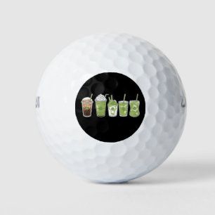Coffee Latte Green Cute Irish St Patrick's Day Golf Balls