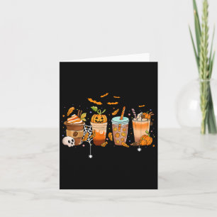 Coffee Latte Halloween Thanksgiving Fall Pumpkin S Card