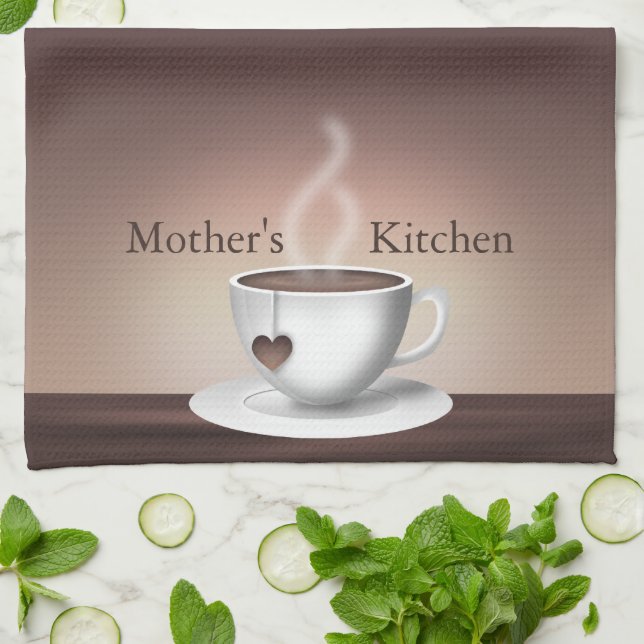 Coffee Latte Kitchen Towels (Folded)