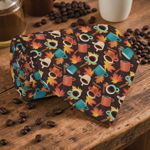 Coffee Latte Lovers Custom Necktie