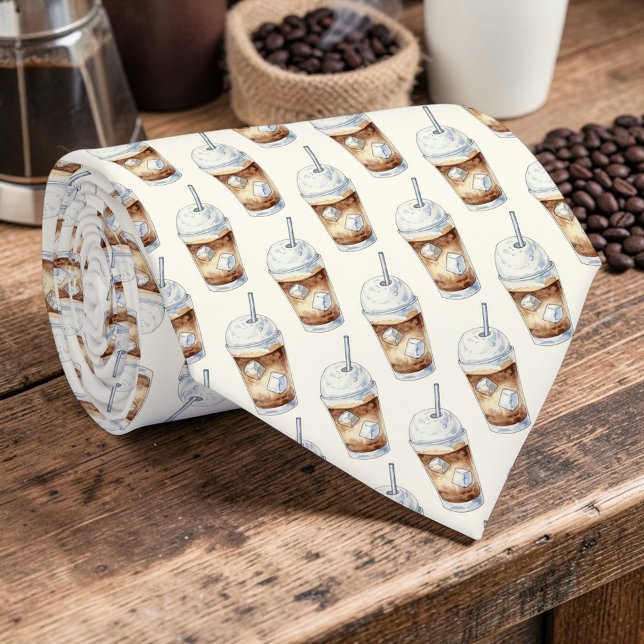 Coffee Latte Lovers Custom Necktie (Creator Uploaded)