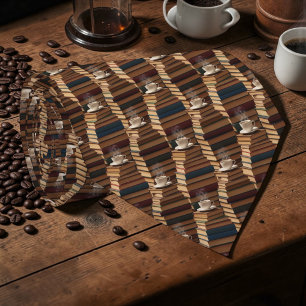Coffee Latte with Books Custom Necktie