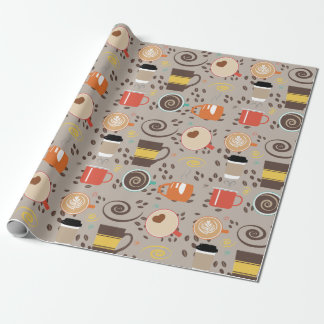 Coffee Latte Wrapping Paper