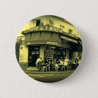 Coffee Le Deux Moulain 6 Cm Round Badge