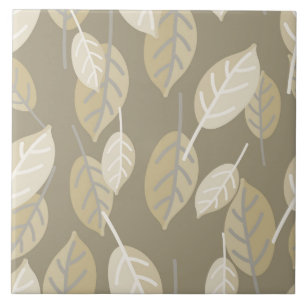 coffee leaves ceramic tile
