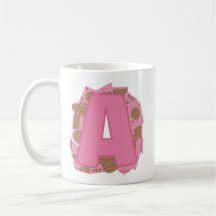 Coffee Letter A: Monogram Initial