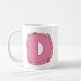 Coffee Letter D: Monogram Initial Mug
