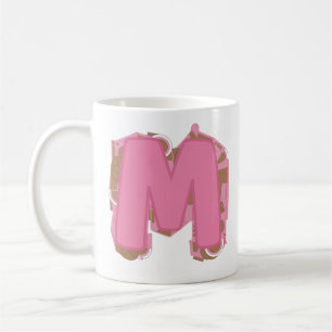 Coffee Letter M: Monogram Initial Mug