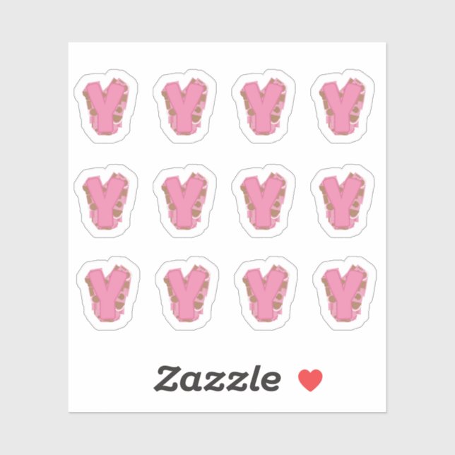 Coffee Letter Y: Monogram Initial Sheet (Sheet)