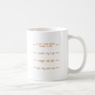Coffee levels funny lines indicating when you can coffee mug