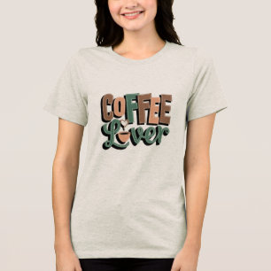 Coffee Life Line" Funny Coffee Lover T-Shirt for Tri-Blend Shirt