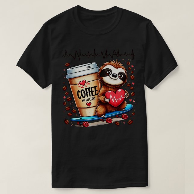 Coffee Lifeline 3 T-Shirt (Design Front)