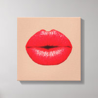 Coffee lips kiss kiss pop art