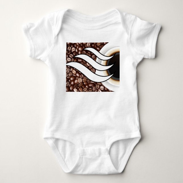 Coffee Love Baby Bodysuit (Front)